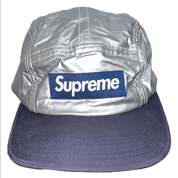 Supreme Other - Supreme Silver Navy F/W 2013 Camp Cap 5 Panel Hat